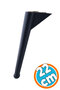 22 cm Black Base Leg - Furniture Riser, Sofa Coffee Table Tv Unit Sofa Leg