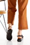 Black Lace Handmade Ankle Buckle Women's Summer Sandals Slippers - 3