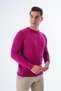 Men's Dried Rose 100% Cotton Crew Neck Knitwear Sweater Trist-1101 - 3