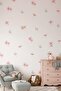 Pink Meadow and Wildflowers Leaves Sticker Set, Children's Nursery Flower Sticker Set - 4