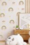 Bohemian Rainbows Cloud And Stars Glass Wall Cabinet Sticker Set