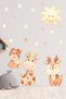 Cute Giraffe, Dog, Deer And Stars Kids Baby Room Sticker
