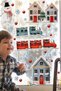 New Year's Winter Tale, Snowy City Snow Tale Glass Wall Sticker Set, New Year's Decoration Snowy City
