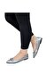 4006 Platinum Knitted Stone Stylish Wedding and Daily Ballerinas - 5