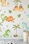 Dinosaur Themed Kids Baby Room Sticker Set 74 Pieces - 2