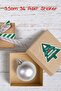 Happy New Year Sticker 3.5 cm 36 Pieces - Waterproof New Year Christmas Sticker Gift Package Sticker - 5