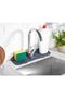 Gray Corrugated Silicone Water Holder Organizer Non-Slip Ablution Sink Faucet Mat Bathroom Kitchen Organizer - 2