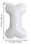 Happy Birthday Written Dog Foil Balloon - Bone Foil Balloon - Paw Printed - 3