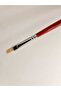 Oil Painting Acrylic Painting Brush - 1 Piece Synthetica No:08 - Long Handle Flat - Red - 3