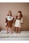 Baby Collared Heart Detailed Girl's Special Occasion Dress, Holiday Dress - 2