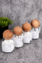 4-Piece 300ml Cotton Swab/Ear Swab/Makeup Cotton/Floss Jar with Ball Lid Glass Bathroom Organizer - 2