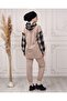 Women's Sleeve Plaid Hooded Tracksuit Set - 6