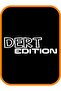 ملصق سيارة أبيض من Dert Edition - مقاس 25 × 8 سم