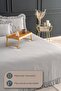 Eva Double Pique Bedspread Set Gray - Cotton Ruffled Daily Bedspread Set - Stylish Box and Package - 4