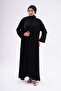 Fabric Dubai Silk Luxury Abaya Black Lace High-Quality Hijab Outerwear for Special Occasions - 2