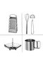 Set of 4, Idealısk Grater 2-Piece Whisk Set Idealısk Flour Sieve Klockren Steaming Vegetable Boiling