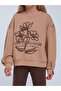 Girl's Floral Embroidered Sweatshirt - 5