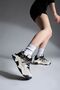 Women's High Transparent Sole Sneaker Lace-Up Sports Shoes Ojis Gray - 4