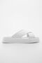 Women's Genuine Leather Daily Slippers Thick Sole Encor White - 7