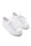 Women's Sneaker High Sole Lace-Up Sports Shoes Nofen White - 5