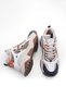 Women's Sneakers Thick Sole Ankle Lace-Up Sports Shoes Punes Navy Blue - 7