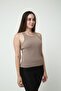 mink Women's Tank Top - Ribbed Halter Neck, Daily Use, Comfortable and Stylish - 5