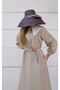 Vintage Pocketed Buttoned Beige Fairytale Dress with Collar Detail - 2