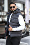 New Season Men's Removable Hooded Inflatable Vest