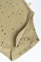 Long Sleeve Frilly Adjustable Snap Fastener Bodysuit Cosmos Khaki Organic Cotton - 4