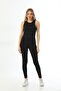 Black Shaping / Sculpting Stretchy Corded Fabric Sports Tank top Set
