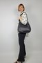 Myra Women's Black Pu Leather Daily Shoulder Bag Three Compartment Hobo Tote Hand Bag - 6