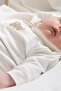 Organic Cotton Baby Collared Jumpsuit Playtime Teddy Bear Embroidered - 6