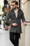 Men's Slim Fit Long Cashmere Coat