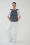Unisex Crinkle Waterproof Fabric Large Size School Travel Backpack with Eyes Rosso Collina Smoked K Gray - 8