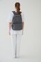 Unisex Crinkle Waterproof Fabric Large Size School Travel Backpack with Eyes Rosso Collina Smoked K Gray - 5