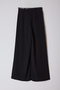 Siyah Kemerli Pilili Wide Leg/Extra Geniş Paça Dokuma Palazzo Pantolon TWOAW25PL00032 - 7