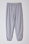 Gri Melanj Loose Jogger İnce Paçası Lastikli Esnek Bel Örme Büyük Beden Eşofman Altı TBBAW23AJ00002 - 7