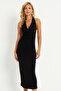 Black Midi Christmas Dress - Backless Degaje Gc177 - 3