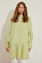PLEATED DETAIL PISTACHIO GREEN SHIRT - 2