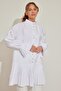 White Pleated Shirt - 3