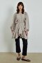 Striped Volan Beige Shirt - 6