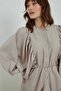 Striped Volan Beige Shirt - 7
