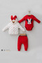 Byrbby Mickey Patterned Cardigan 3-Piece Girls' Set Byrnew - 3