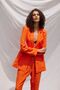 Oversize Linen Blazer Jacket Orange - 4