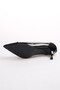 Wendy Black Color Suede And Patent Leather Women's Heeled Shoes - 8