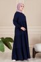 Medina Silk Skirt Layered Hijab Dress Mother's Dress Prayer Dress Stylish and Elegant Hijab Dress - 5