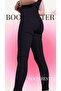Women's Black High Waist Denim Pants Lycra Double Needle Narrow Leg Slim Fit Jeans - 5