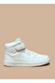 Panelled High-Top Sneakers with Hook and Loop Closure - 3