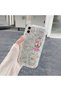 Iphone 12 Compatible Case Shockproof Soft Silicone Transparent Case with Wave Edge