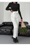 -3021 WOMEN'S WAIST SEWING DETAILED BELLY SLIM BAG Gathering PANT